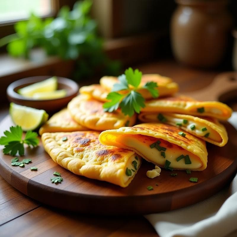 Empanadillas de Masarepa y Queso Vegano con Ají Dulce: Receta Venezolana en Airfryer