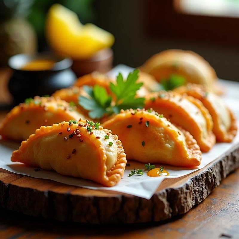 Empanadillas de Pollo al Curry y Piña: Receta Tailandesa en Airfryer con Toque Dulce