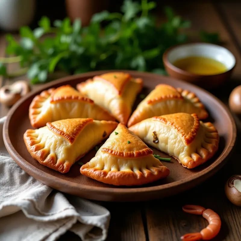 Empanadillas de Setas y Gambas: Receta de Tapa Crujiente en Airfryer