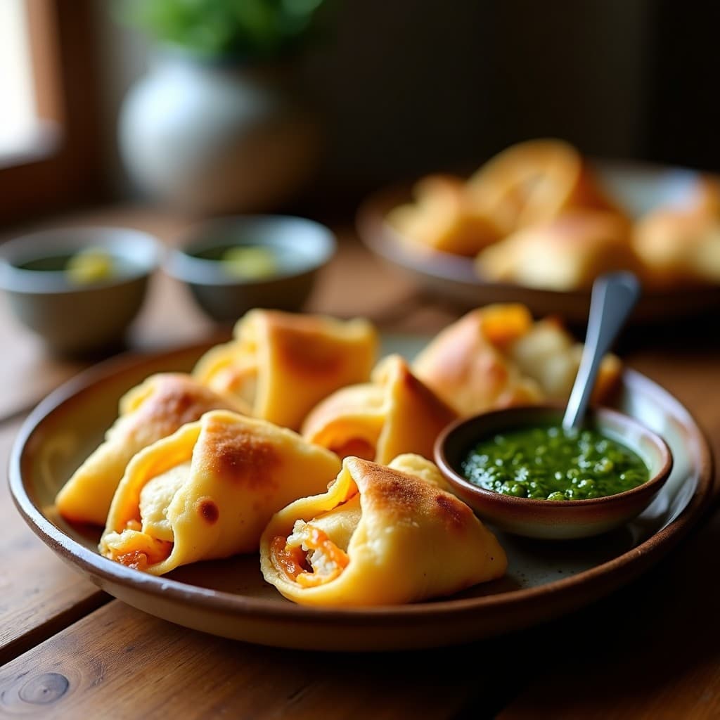 Empanadillas de Yapecán y Queso de Cabra: Receta Argentina en Olla Express con Salsa de Chimichurri