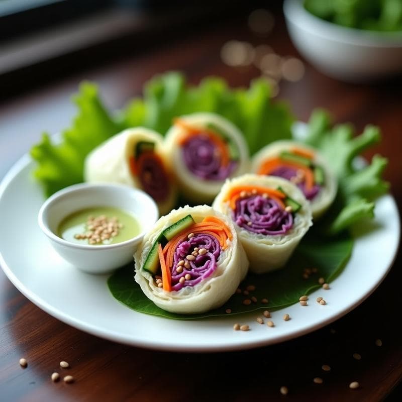Enggberoek de Surimi Vegano con Salsa de Wasabi: Receta Coreana en 15 Minutos