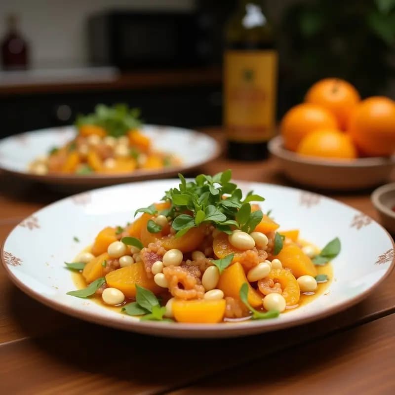 Ensalada de Alma y Naranjas Sanguinas: Receta Marroquí con Vinagreta de Ras el Hanout