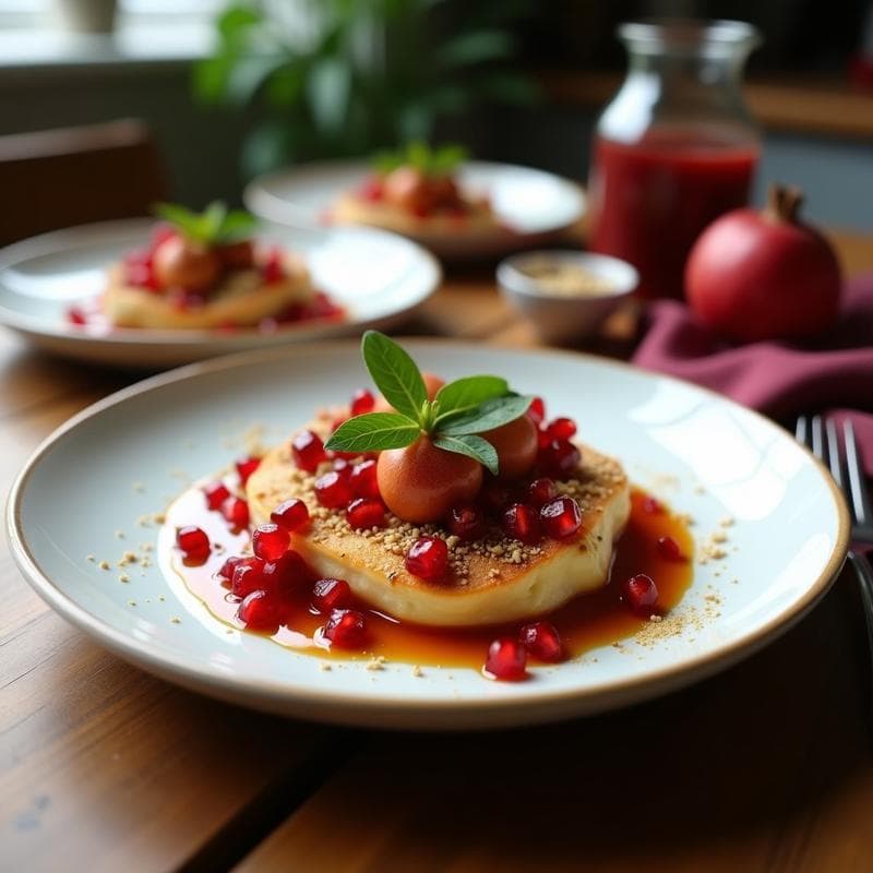 Ensalada de Endivias, Nuez Moscada y Vinagreta de Grana de Granada: Receta Libanesa Keto