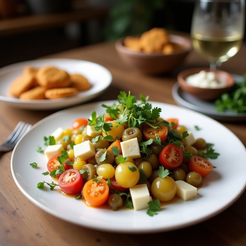 Ensalada de Lentejas Beluga, Granada y Queso de Cabra: Receta Persa con Toque Dulce-Salado