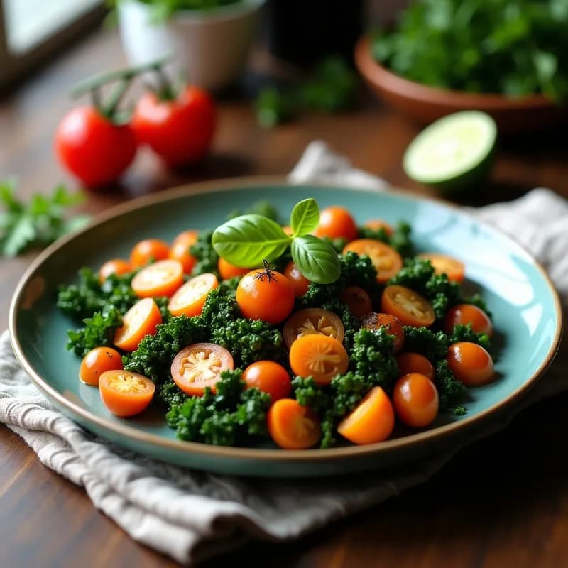 Ensalada de Lentejas con Espinacas y Kale: Receta Vegana Alta en Hierro y Proteína