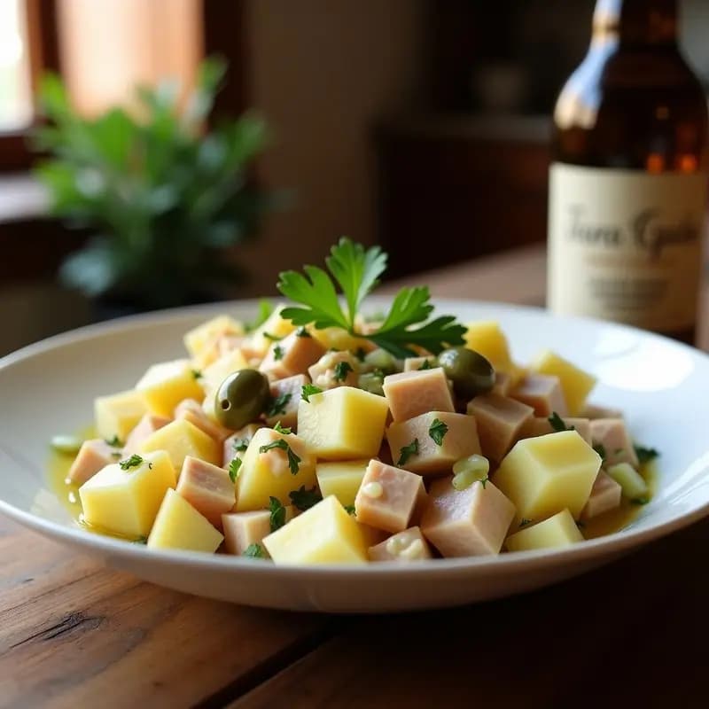 Ensalada de Patatas y Atún con Mayonesa Casera: Receta Clásica para Tupper