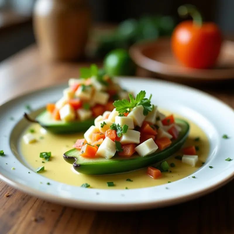 Ensalada de Water Melón, Queso de Cabra y Albahaca en Vasitos de Pepino: Entrante Refreshing