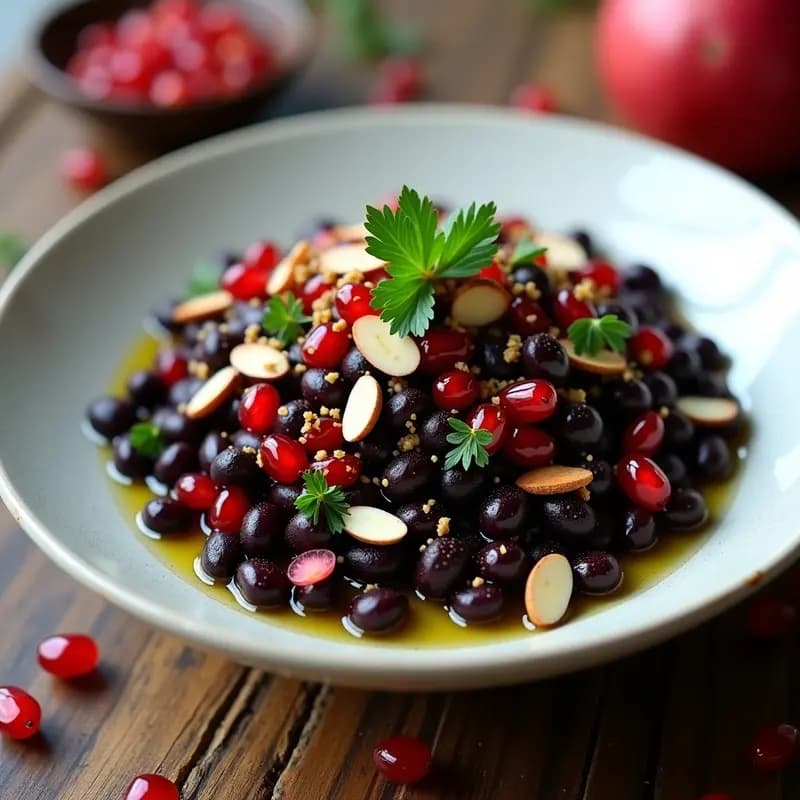 Ensalada de Alubias Negras Tepary con Zaatar: Receta Alta en Hierro y Sin Gluten en 15 Minutos