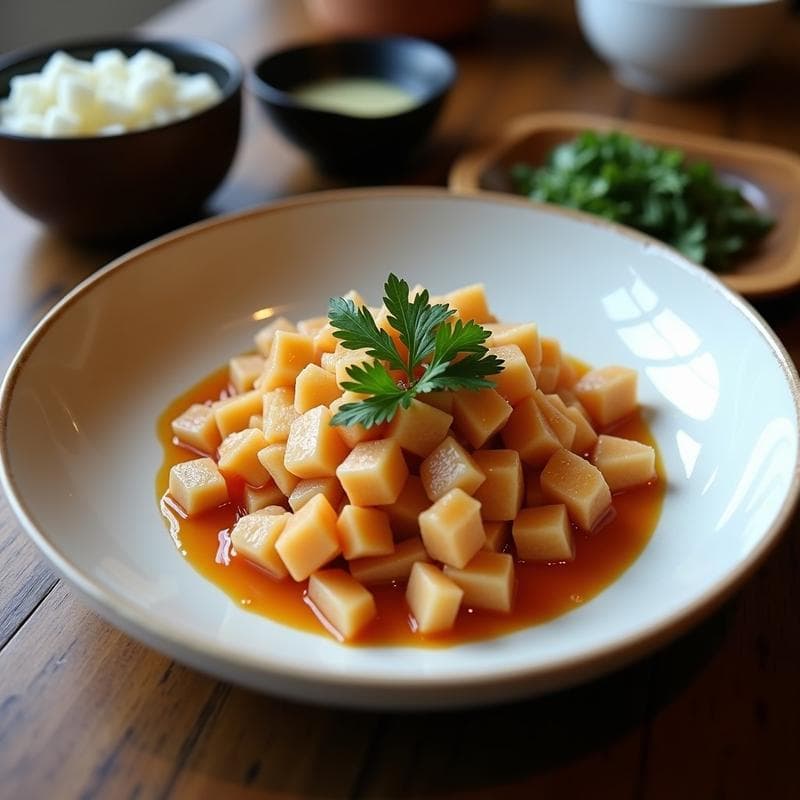 Ensalada de Watakushi y Raíz de Loto con Aderezo de Miso: Receta Japonesa Antiinflamatoria