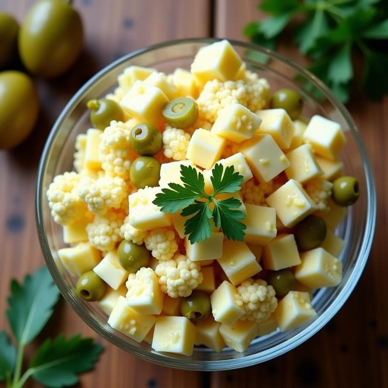 Ensaldilla Rusa de Coliflor y Alcachofas: Receta Keto Sin Patata en Thermomix