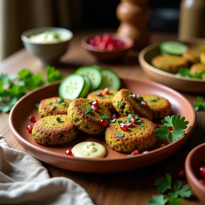 Falafel de Lentejas Verdes al Horno: Receta Libanesa Sin Fritura y Alta en Fibra