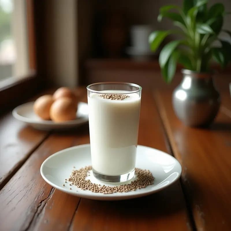 Falooda con Leche de Coco y Semillas de Chía: Postre Indio Tradicional Sin Lácteos
