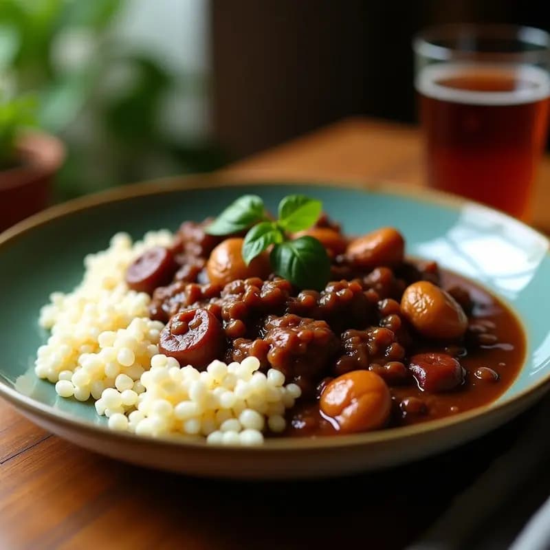 Feijoada Brasilera con Arroz y Farofa: Receta Contundente de Frijoles Negros y Carnes