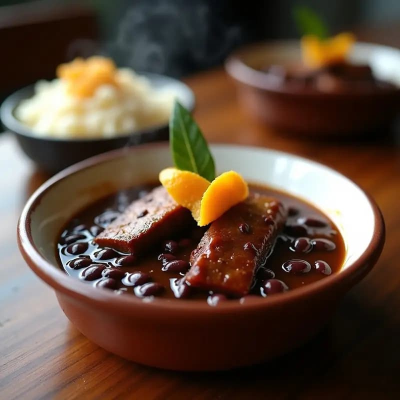 Feijoada Brasileña de Frijoles Negros con Costillas Ahumadas: Receta de Comfort Food