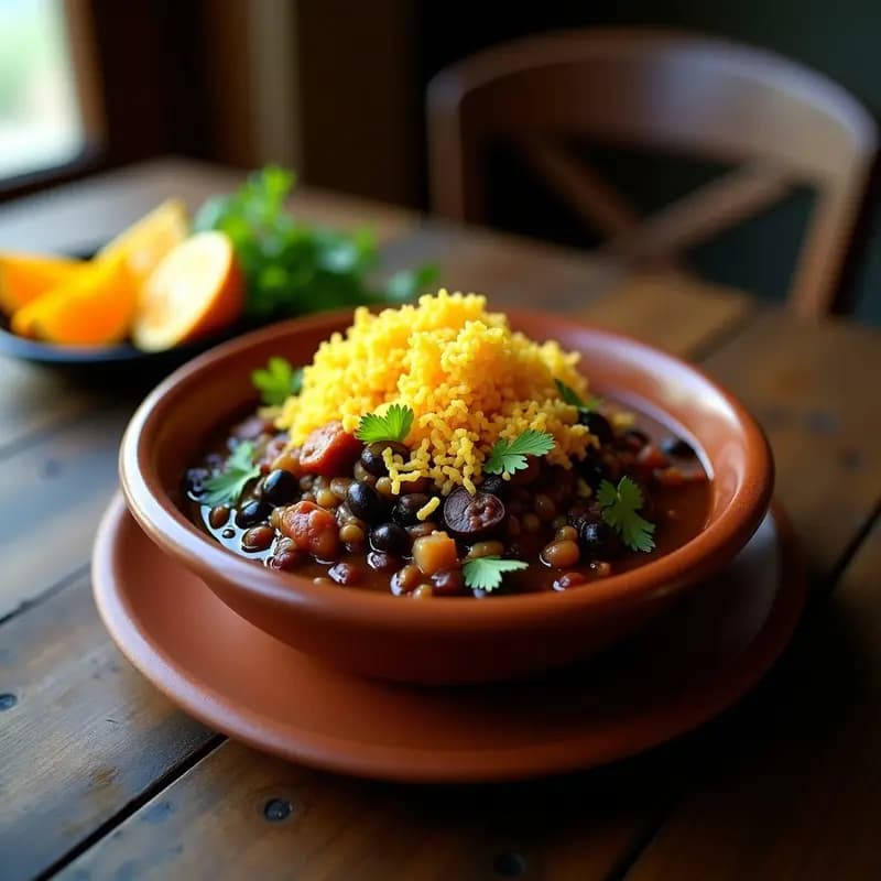 Feijoada Brasilera con Farofa de Yuca: Receta Sin Carne pero con todo el Sabor Tradicional