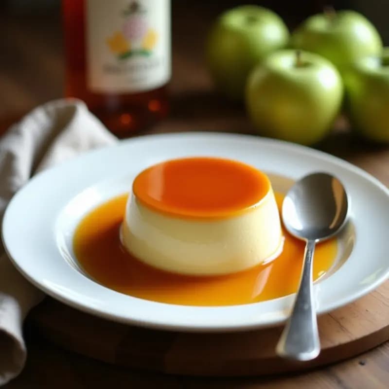 Flan de Queso con Caramelo de Sidra: Postre Asturiano Sin Horno
