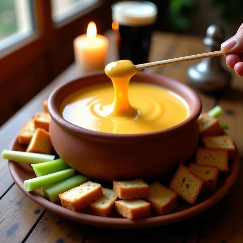 Fondue de Queso Vegano de Anacardos y Cerveza Negra: Receta Sin Lactosa en 20 Minutos
