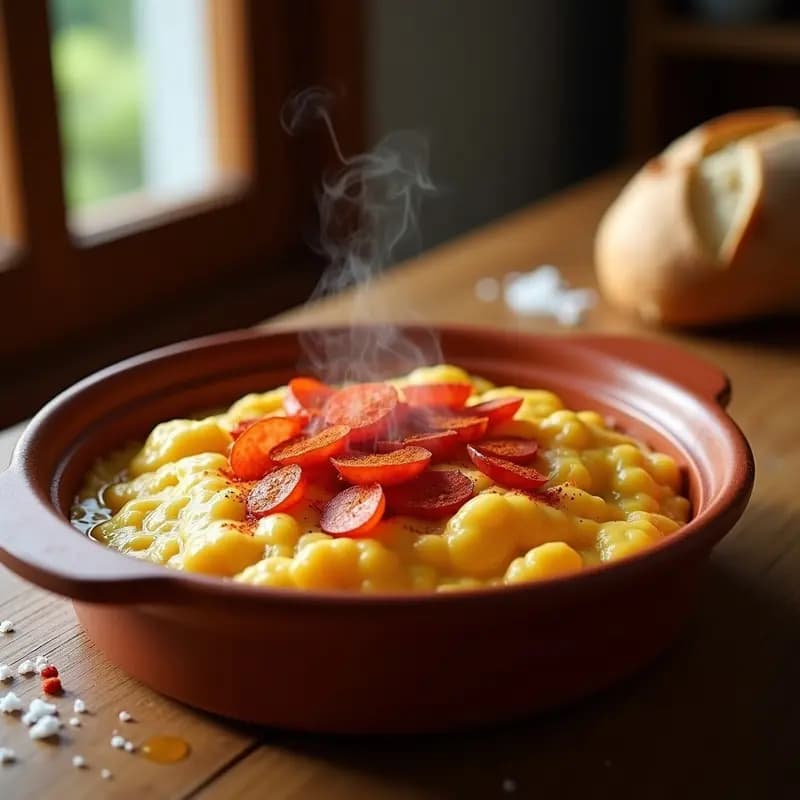 Gachas Andaluzas con Chorizo y Pimentón: Desayuno Energético y Reconfortante