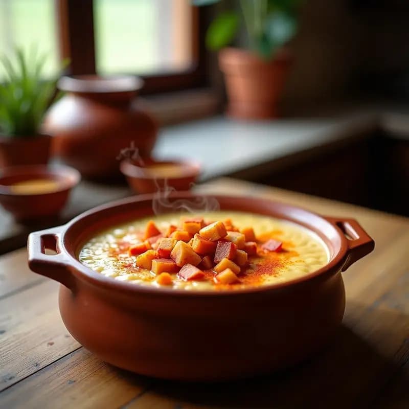 Gachas manchegas con tocino y pimentón: Desayuno energético de pastor