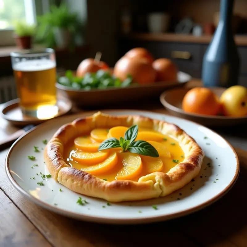 Galette Bretonne con Manzana y Caramelo Salado: Postre Francés Sin Azúcar