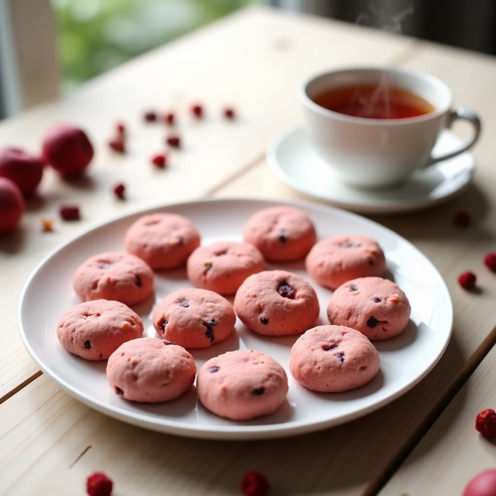 Galletas de Almendra y Hibisco: Postre Keto Sin Horno y Antioxidante