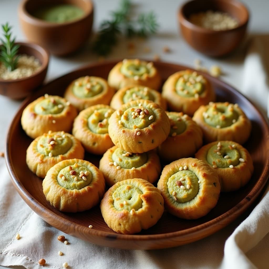 Galletas de Harina de Garbanzo y Algas Espirulina: Snack Crujiente y Alto en Hierro