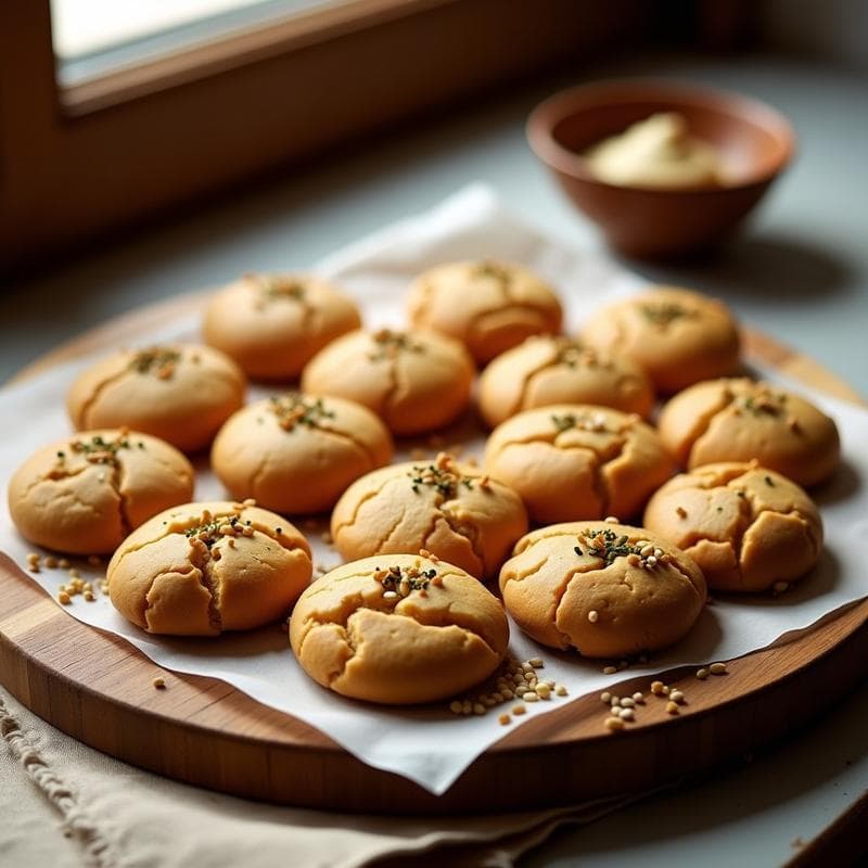 Galletas de Harina de Garbanzo y Tahini: Receta Libanesa Sin Gluten y Alta en Hierro