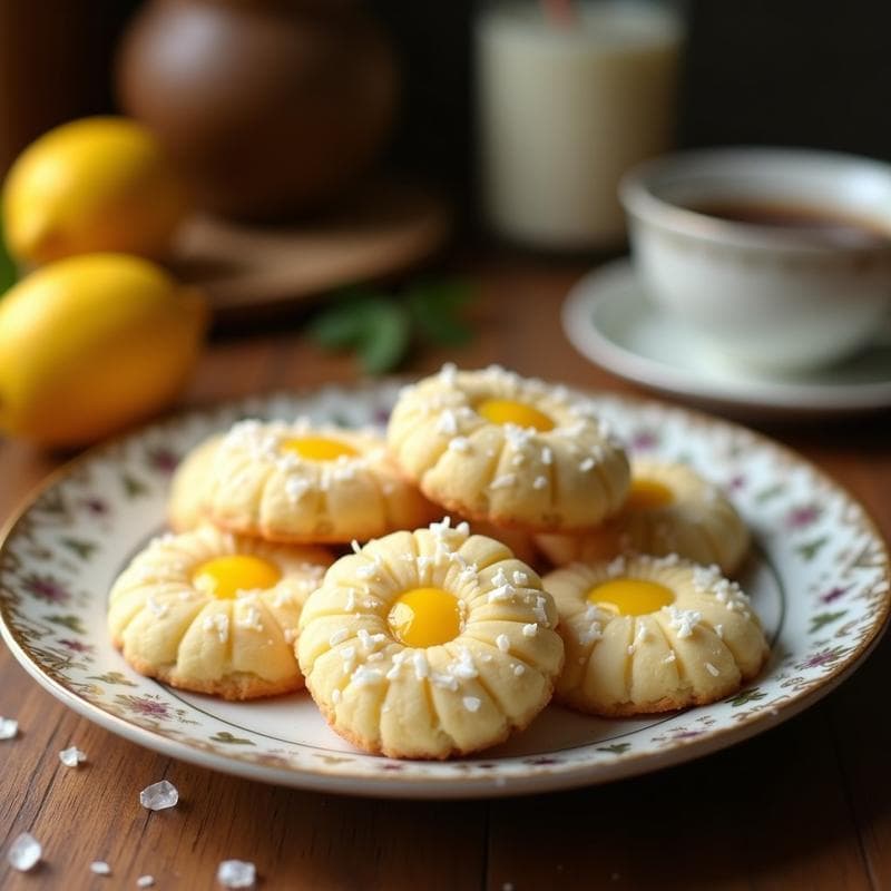 Galletas de Harina de Coco y Limón Confitado: Postre Keto y Sin Gluten en 12 Minutos