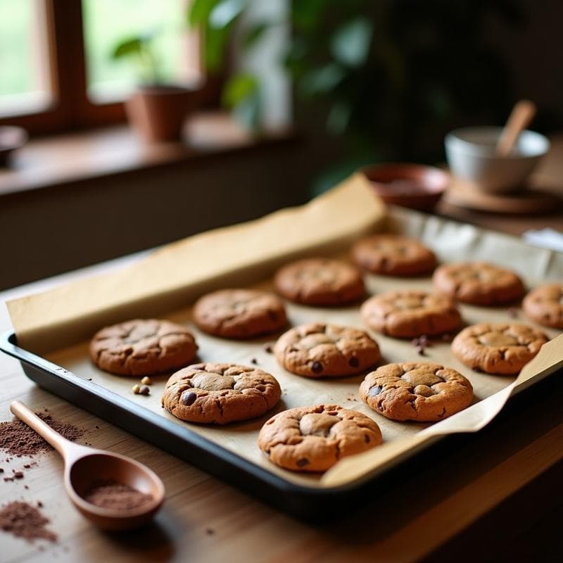 Galletas de Proteína de Cacao y Semillas de Chía: Snack Keto Sin Azúcar