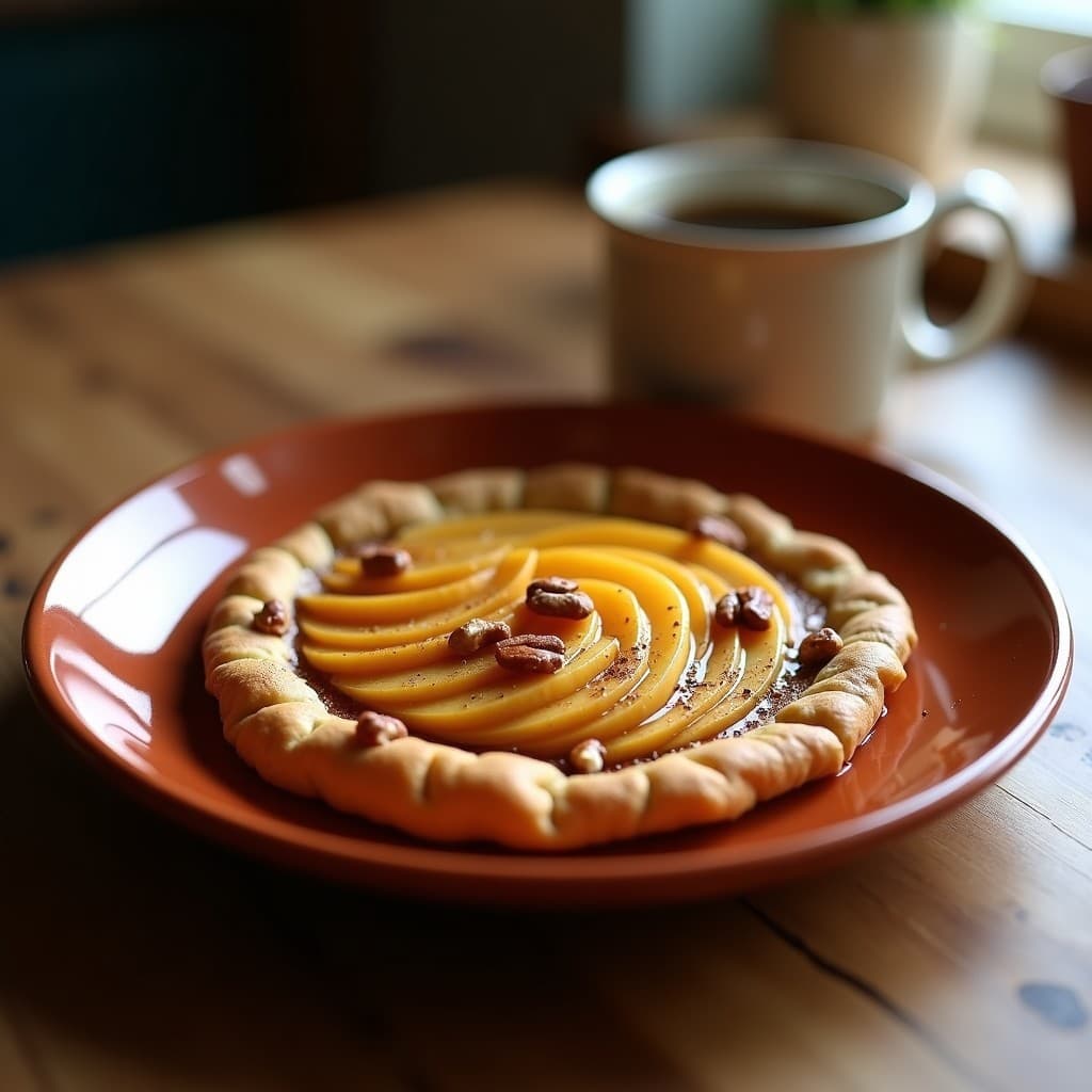 Gallette Bretonne de Buckwheat y Manzana Caramelizada: Desayuno Francés Sin Gluten