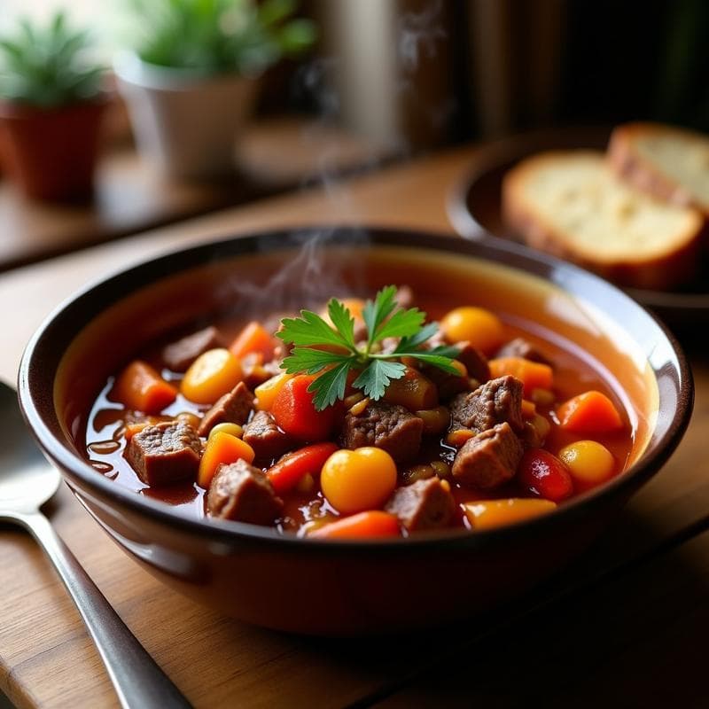 Goulash Húngaro en Airfryer: Receta Tradicional en 30 Minutos con Toque Ahumado