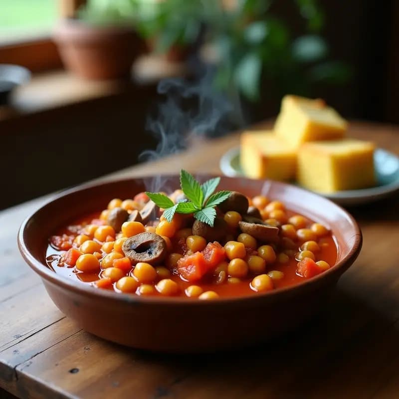 Goulash Húngaro con Pasta de Garbanzo: Estofado Tradicional Sin Gluten y Vegano
