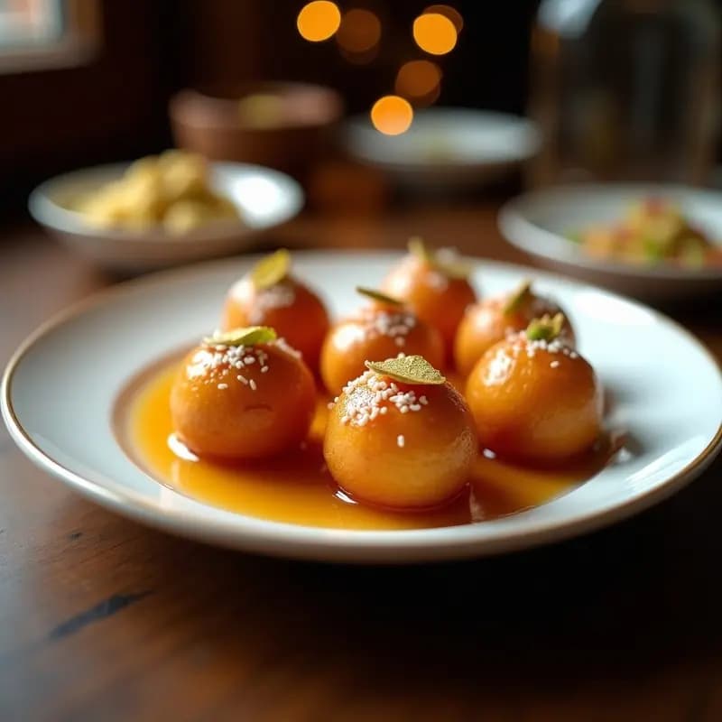 Gulab Jamun de Almendra: Postre Indio Sin Gluten y con Toque Crujiente