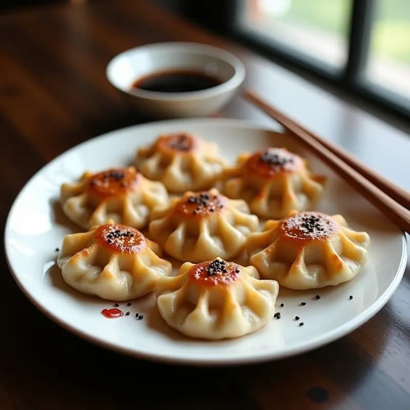 Gyoza Japonés de Champiñones y Cebolla Morada: Receta Vegana en Airfryer y Bajo en Calorías