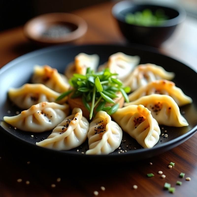 Gyoza de Champiñones y Tofu al Vapor: Receta Japonesa Vegana en Olla Express