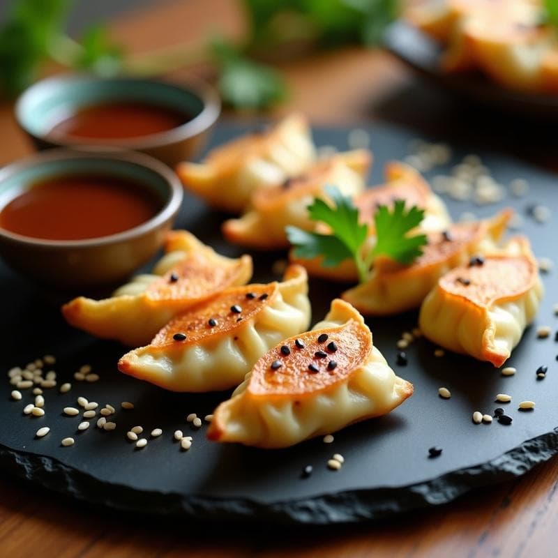 Gyoza de Coliflor y Tofu con Salsa Teriyaki Casera: Receta Keto en Airfryer