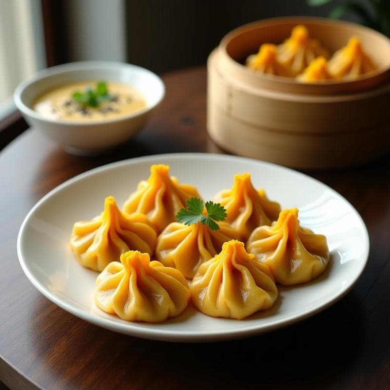 Gyoza de Jackfruit y Cúrcuma: Receta Vegana al Vapor con Salsa de Sésamo y Limón