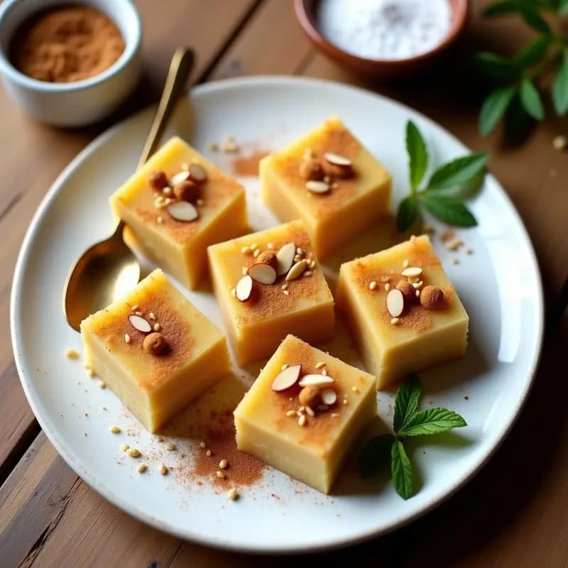 Halva de Sémola y Pasas con Canela: Postre Griego Tradicional y Vegano