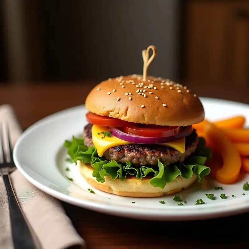 Hamburguesa de Algas Wakame y Lentejas con Pan de Semillas: Receta Vegana Marina