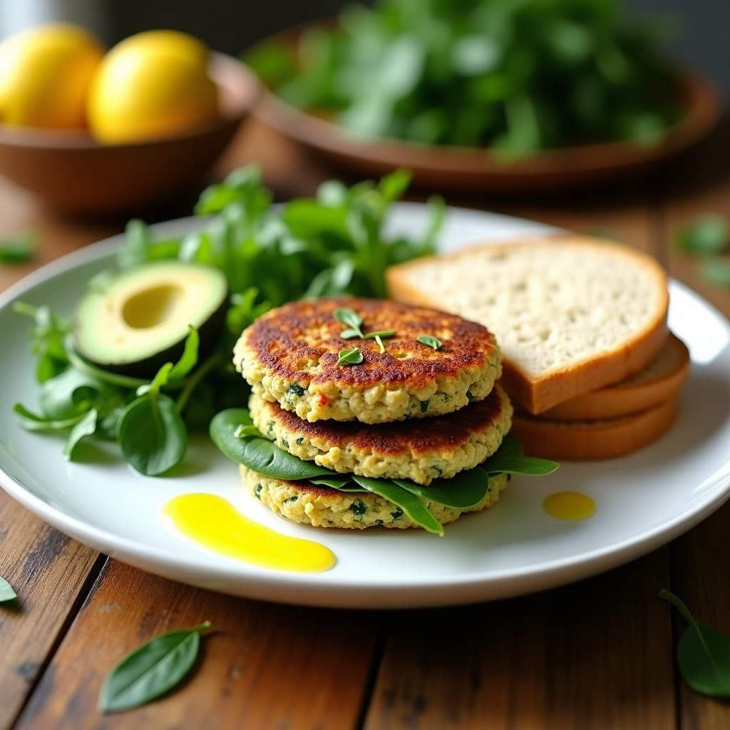 Hamburguesas de Espinacas y Queso de Cabra con Pan de Avena: Receta Keto y Alta en Hierro