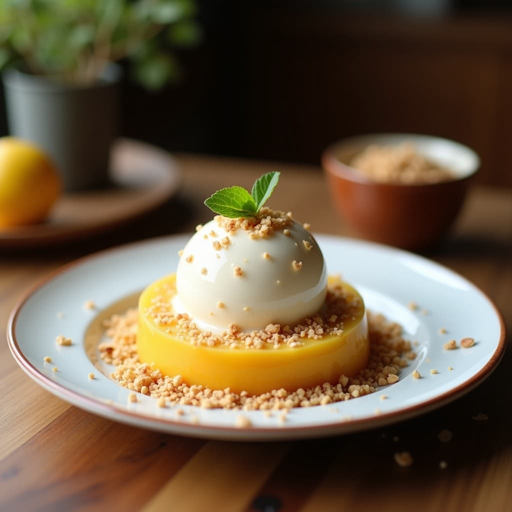 Helado de Acerola y Coco con Virutas de Almendras: Postreskim Brasilero Sin Lácteos