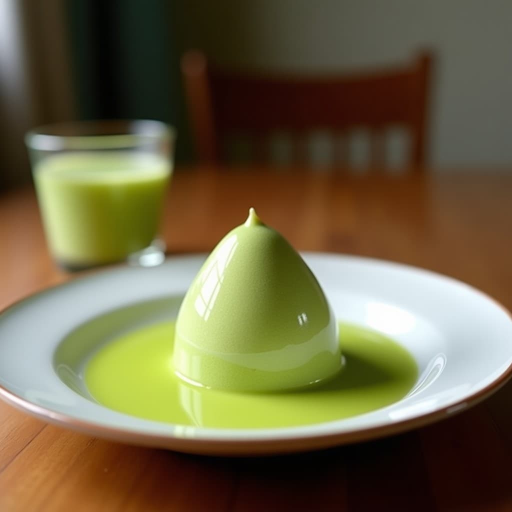 Helado de Té Verde y Goma de Mascar: Postre Tailandés Sin Azúcar en 3 Ingredientes