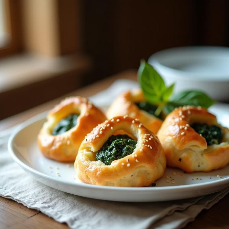 Hojaldre de Espinacas y Queso de Almendras: Receta Sin Gluten en Olla Express con Toque Francés