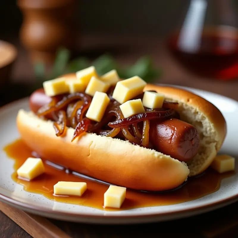 Hot Dogs de Foie Gras con Caramelo de Cebolla y Reducción de Pedro Ximénez: Receta Gourmet para Paladares Exigentes