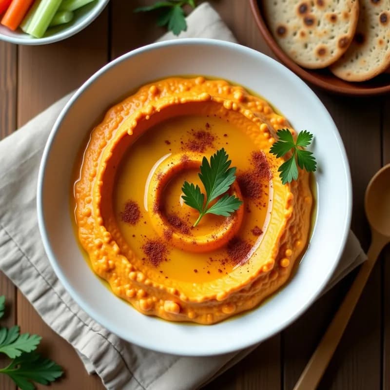 Hummus Cremoso de Batata Asada: Receta en Airfryer Sin Garbanzos y Alta en Fibra