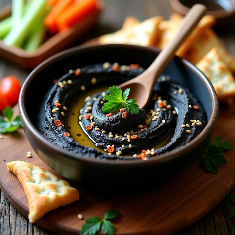 Hummus de Garbanzos Negros con Tahini y Comino: Receta Vegana en Thermomix