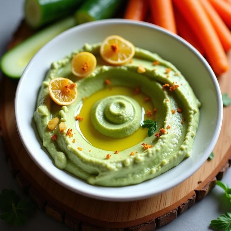 Hummus de Guisantes con Azafrán y Limón Confitado: Receta en Thermomix Sin Gluten y Alta en Fibra