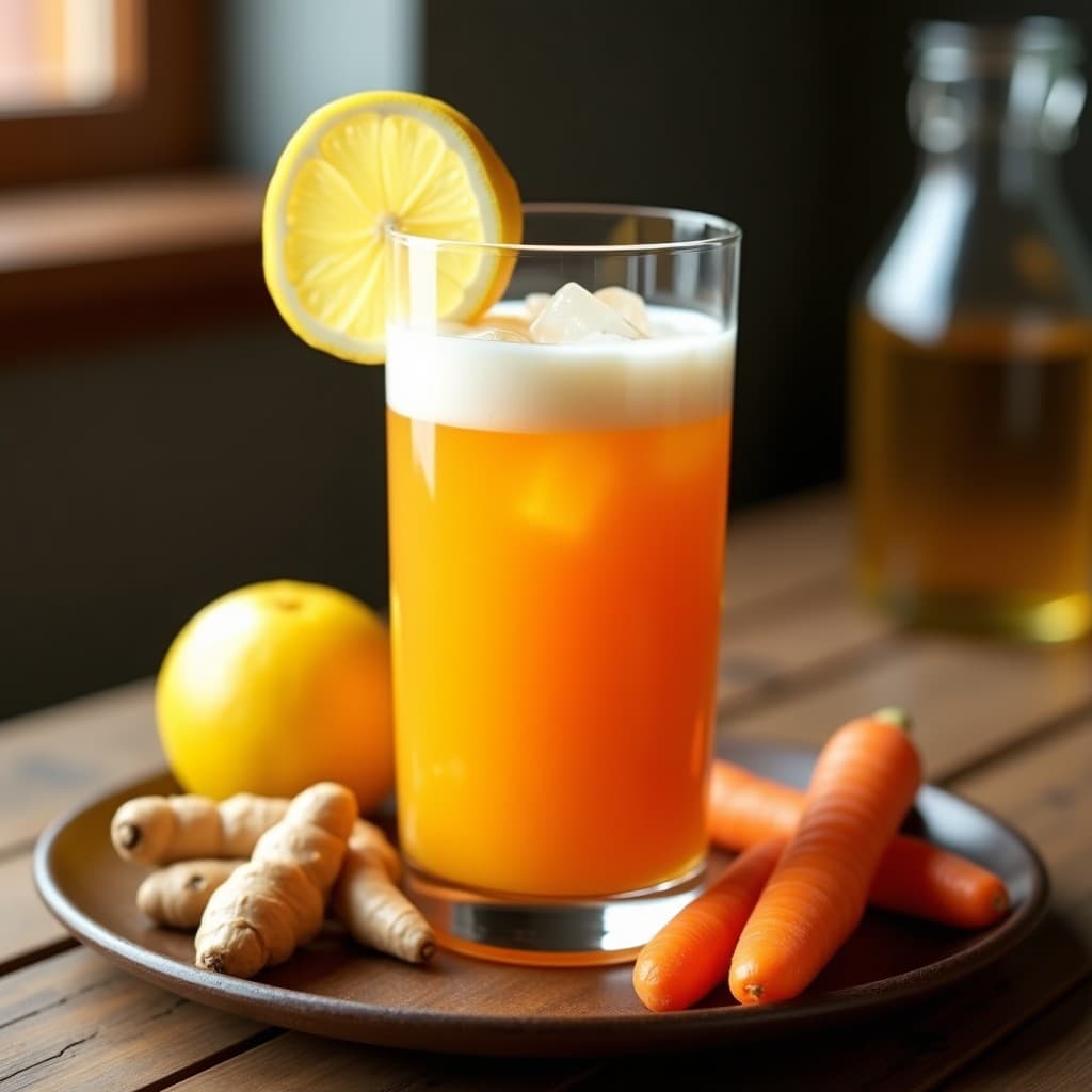 Jugo de Zanahoria, Jengibre y Kurkuma: Bebida Detox Antiinflamatoria para el Invierno