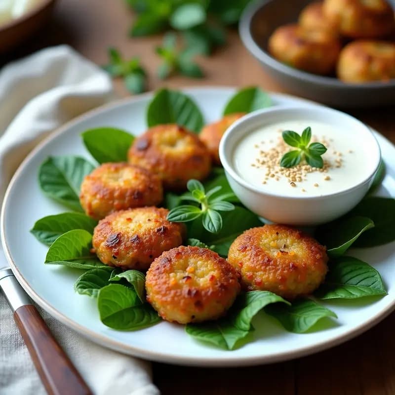 Kibbeh de Lentejas y Cebolla con Salsa de Yogur: Receta Libanesa Vegana y Sin Gluten