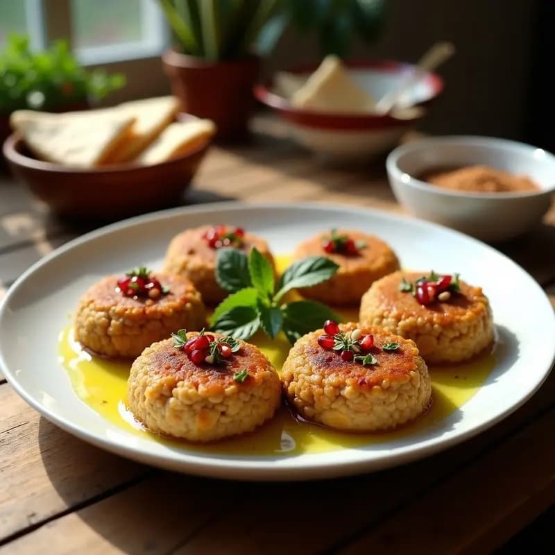 Kibbeh Nabulsieh con Yogur y Aceite de Oliva: Receta Palestina Crujiente y Cremosa